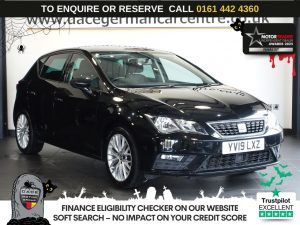 Used 2019 BLACK SEAT LEON Hatchback 1.5 TSI EVO SE Dynamic Hatchback 5dr Petrol Manual Euro 6 (s/s) (130 ps) (reg. 2019-06-17) for sale in Altrincham