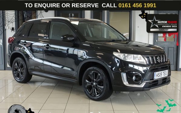 Used 2019 BLACK SUZUKI VITARA SUV 1.0 Boosterjet SZ-T SUV 5dr Petrol Auto Euro 6 (s/s) (111 ps) (reg. 2019-05-22) for sale in Wilmslow