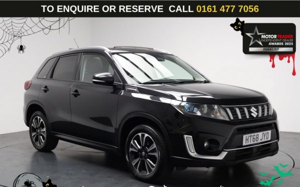 Used 2019 BLACK SUZUKI VITARA SUV 1.4 Boosterjet SZ5 SUV 5dr Petrol Manual Euro 6 (s/s) (140 ps) (reg. 2019-01-31) for sale in Stockport