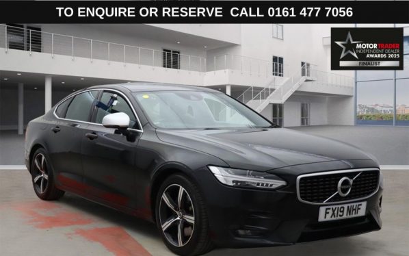 Used 2019 BLACK VOLVO S90 Saloon 2.0 T4 R-Design Plus Saloon 4dr Petrol Auto Euro 6 (s/s) (190 ps) (reg. 2019-05-31) for sale in Stockport
