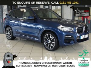 Used 2019 BLUE BMW X3 SUV 2.0 20d M Sport SUV 5dr Diesel Auto xDrive Euro 6 (s/s) (190 ps) (reg. 2019-06-28) for sale in Wilmslow