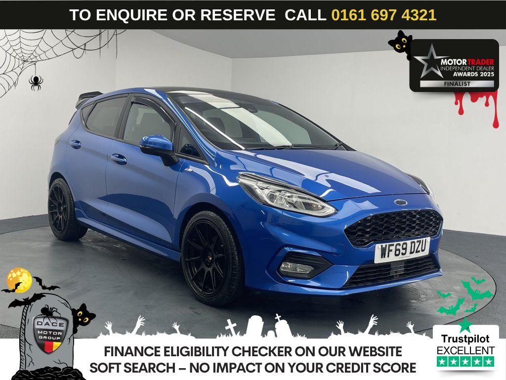 Used 2019 BLUE FORD FIESTA Hatchback 1.0T EcoBoost GPF ST-Line X Hatchback 5dr Petrol Manual Euro 6 (s/s) (100 ps) (reg. 2019-09-21) for sale in Manchester