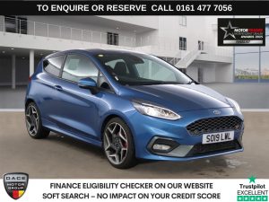 Used 2019 BLUE FORD FIESTA Hatchback 1.5T EcoBoost ST-2 Hatchback 3dr Petrol Manual Euro 6 (s/s) (200 ps) (reg. 2019-05-31) for sale in Stockport