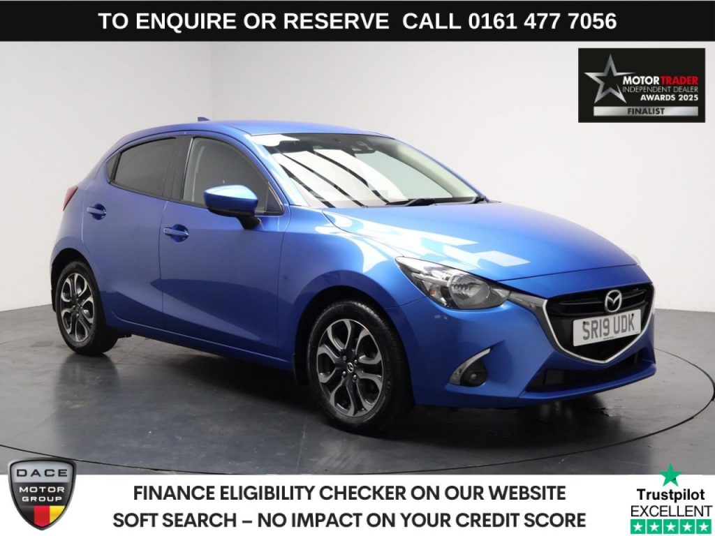 Used 2019 BLUE MAZDA MAZDA2 Hatchback 1.5 SKYACTIV-G Sport Nav+ Hatchback 5dr Petrol Manual Euro 6 (s/s) (90 ps) (reg. 2019-05-31) for sale in Stockport