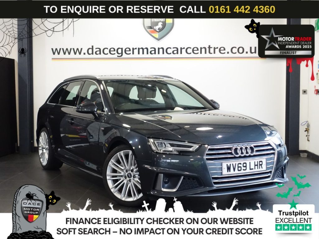 Used 2019 GREY AUDI A4 AVANT Estate 2.0 TDI 40 S line Estate 5dr Diesel S Tronic Euro 6 (s/s) (190 ps) (reg. 2019-09-11) for sale in Altrincham