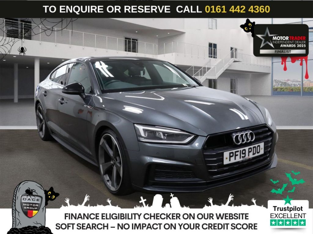Used 2019 GREY AUDI A5 Hatchback 2.0 TFSI 35 Black Edition Sportback 5dr Petrol S Tronic Euro 6 (s/s) (150 ps) (reg. 2019-05-13) for sale in Altrincham
