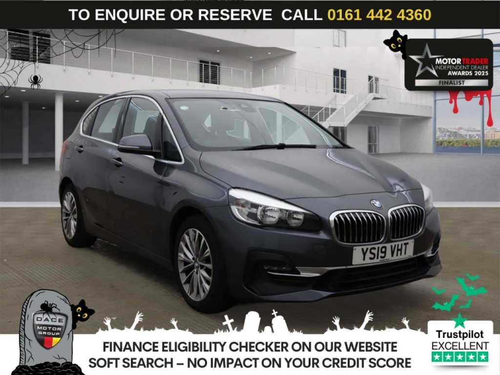 Used 2019 GREY BMW 2 SERIES ACTIVE TOURER MPV 2.0 220d Luxury MPV 5dr Diesel Auto xDrive Euro 6 (s/s) (190 ps) £1030 EXTRAS (reg. 2019-05-22) for sale in Altrincham