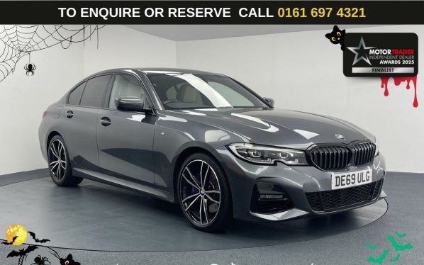 Used 2019 GREY BMW 3 SERIES Saloon 3.0 330d M Sport Saloon 4dr Diesel Auto Euro 6 (s/s) (265 ps) (reg. 2019-12-24) for sale in Manchester