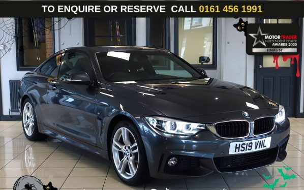 Used 2019 GREY BMW 4 SERIES Coupe 2.0 420i GPF M Sport Coupe 2dr Petrol Auto Euro 6 (s/s) (184 ps) (reg. 2019-05-31) for sale in Wilmslow