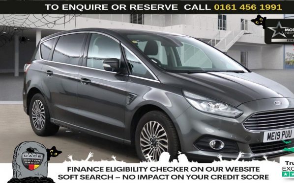 Used 2019 GREY FORD S-MAX MPV 2.0 EcoBlue Titanium MPV 5dr Diesel Manual Euro 6 (s/s) (150 ps) (reg. 2019-07-26) for sale in Wilmslow