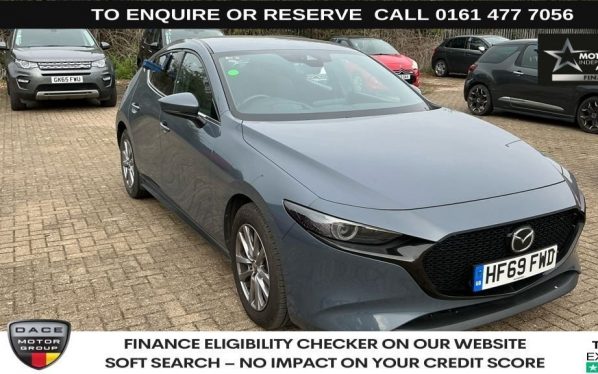 Used 2019 GREY MAZDA MAZDA3 Hatchback 2.0 SKYACTIV-X MHEV Sport Hatchback 5dr Petrol Auto Euro 6 (s/s) (180 ps) (reg. 2019-10-10) for sale in Stockport