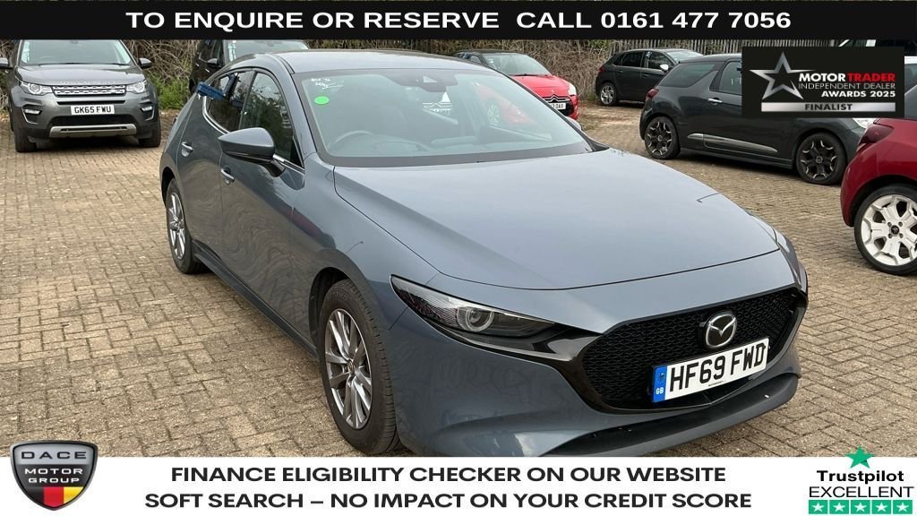 Used 2019 GREY MAZDA MAZDA3 Hatchback 2.0 SKYACTIV-X MHEV Sport Hatchback 5dr Petrol Auto Euro 6 (s/s) (180 ps) (reg. 2019-10-10) for sale in Stockport