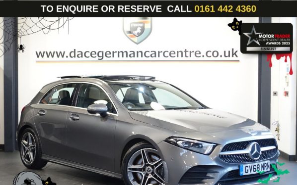 Used 2019 GREY MERCEDES-BENZ A-CLASS Hatchback 2.0 A250 AMG Line (Premium Plus) Hatchback 5dr Petrol 7G-DCT Euro 6 (s/s) (224 ps) (reg. 2019-01-10) for sale in Altrincham