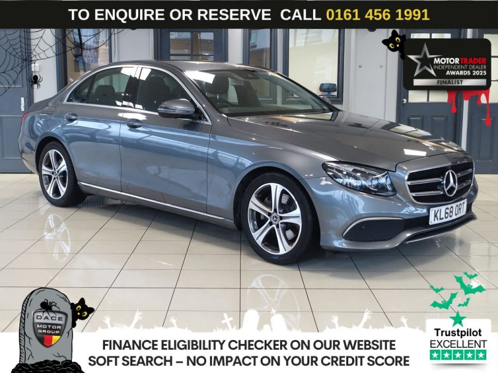 Used 2019 GREY MERCEDES-BENZ E-CLASS Saloon 2.0 E220d SE Saloon 4dr Diesel G-Tronic+ Euro 6 (s/s) (194 ps) (reg. 2019-01-31) for sale in Wilmslow