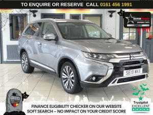 Used 2019 GREY MITSUBISHI OUTLANDER SUV 2.0 MIVEC Exceed SUV 5dr Petrol CVT 4WD Euro 6 (s/s) (150 ps) (reg. 2019-08-22) for sale in Wilmslow