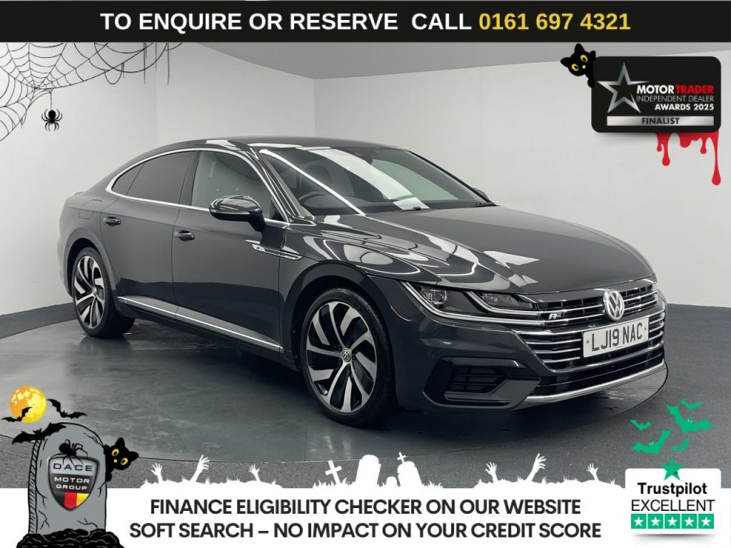Used 2019 GREY VOLKSWAGEN ARTEON Hatchback 1.5 TSI EVO R-Line Fastback 5dr Petrol DSG Euro 6 (s/s) (150 ps) (reg. 2019-06-27) for sale in Manchester