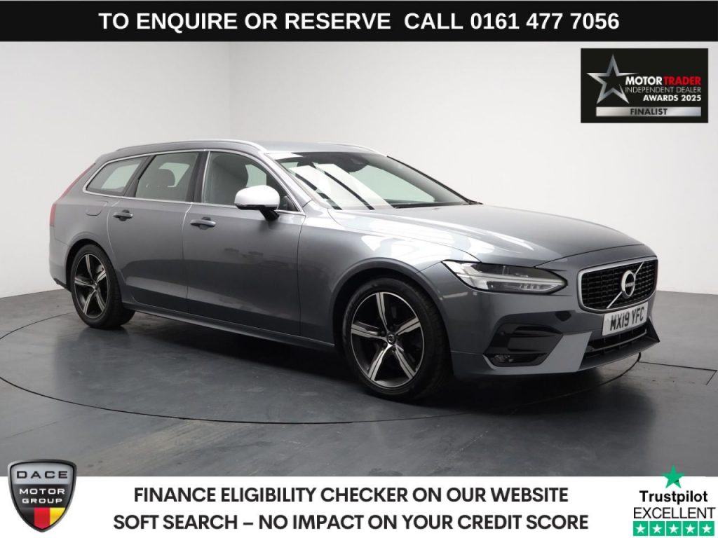 Used 2019 GREY VOLVO V90 Estate 2.0 T4 GPF R-Design Estate 5dr Petrol Auto Euro 6 (s/s) (190 ps) (reg. 2019-03-01) for sale in Stockport