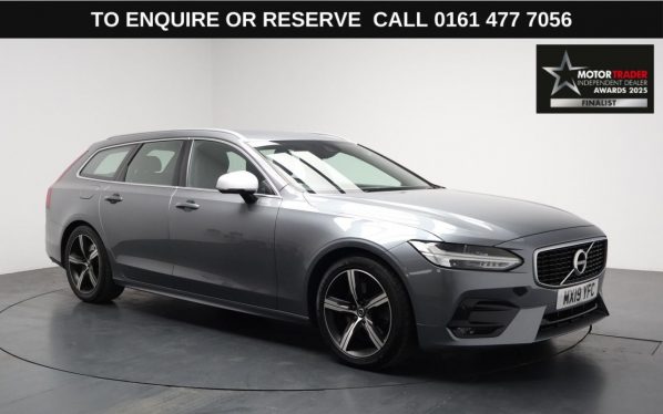 Used 2019 GREY VOLVO V90 Estate 2.0 T4 GPF R-Design Estate 5dr Petrol Auto Euro 6 (s/s) (190 ps) (reg. 2019-03-01) for sale in Stockport
