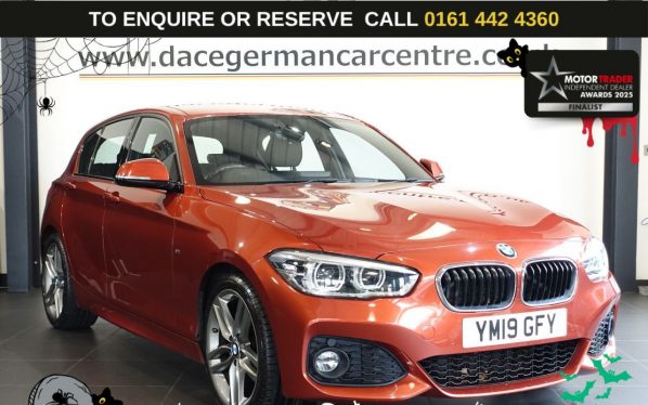 Used 2019 ORANGE BMW 1 SERIES Hatchback 2.0 120i GPF M Sport Hatchback 5dr Petrol Auto Euro 6 (s/s) (184 ps) (reg. 2019-03-28) for sale in Altrincham