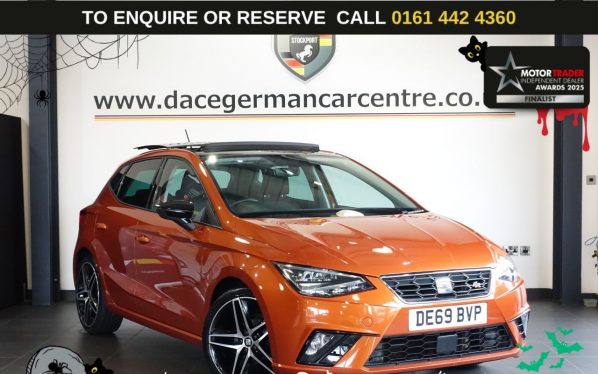 Used 2019 ORANGE SEAT IBIZA Hatchback 1.0 TSI FR Sport Hatchback 5dr Petrol Manual Euro 6 (s/s) GPF (95 ps) (reg. 2019-09-25) for sale in Altrincham