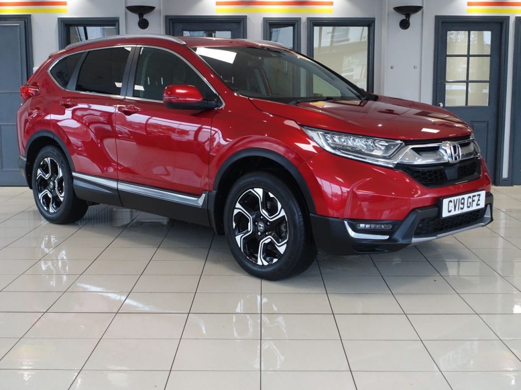 Used 2019 RED HONDA CR-V SUV 1.5 VTEC Turbo SR SUV 5dr Petrol Manual 4WD Euro 6 (s/s) (173 ps) (reg. 2019-03-02) for sale in Wilmslow