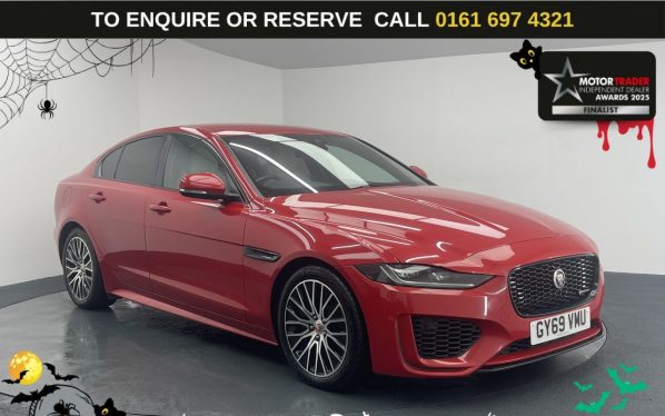 Used 2019 RED JAGUAR XE Saloon 2.0 P250i R-Dynamic S Saloon 4dr Petrol Auto Euro 6 (s/s) (250 ps) (reg. 2019-09-19) for sale in Manchester