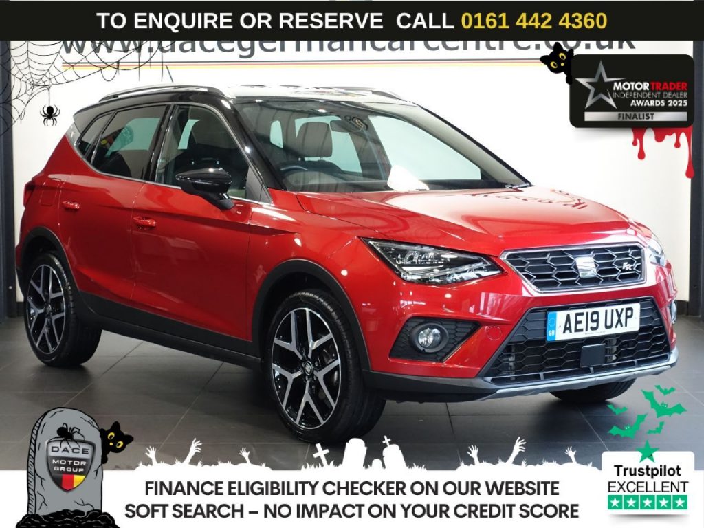 Used 2019 RED SEAT ARONA SUV 1.0 TSI GPF FR Sport SUV 5dr Petrol Manual Euro 6 (s/s) (115 ps) (reg. 2019-03-01) for sale in Altrincham