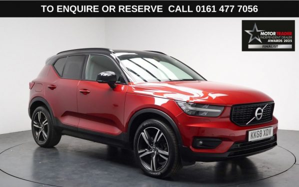 Used 2019 RED VOLVO XC40 SUV 2.0 D4 R-Design SUV 5dr Diesel Auto AWD Euro 6 (s/s) (190 ps) (reg. 2019-01-23) for sale in Stockport