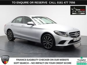 Used 2019 SILVER MERCEDES-BENZ C-CLASS Saloon 1.5 C200 MHEV EQ Boost SE Saloon 4dr Petrol G-Tronic+ Euro 6 (s/s) (198 ps) (reg. 2019-01-11) for sale in Stockport
