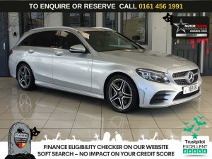 Used 2019 SILVER MERCEDES-BENZ C-CLASS Estate 2.0 C300d AMG Line (Premium) Estate 5dr Diesel G-Tronic+ Euro 6 (s/s) (245 ps) (reg. 2019-01-08) for sale in Wilmslow