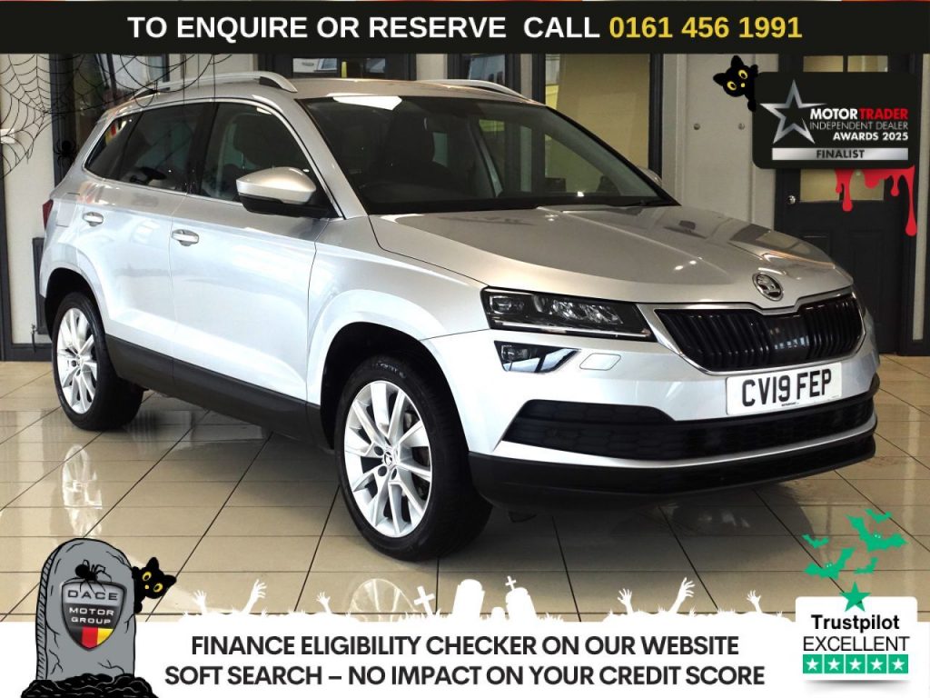 Used 2019 SILVER SKODA KAROQ SUV 1.5 TSI ACT SE L SUV 5dr Petrol Manual Euro 6 (s/s) (150 ps) (reg. 2019-07-03) for sale in Wilmslow
