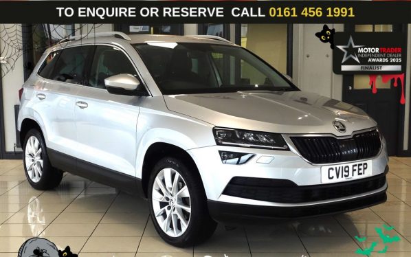 Used 2019 SILVER SKODA KAROQ SUV 1.5 TSI ACT SE L SUV 5dr Petrol Manual Euro 6 (s/s) (150 ps) (reg. 2019-07-03) for sale in Wilmslow