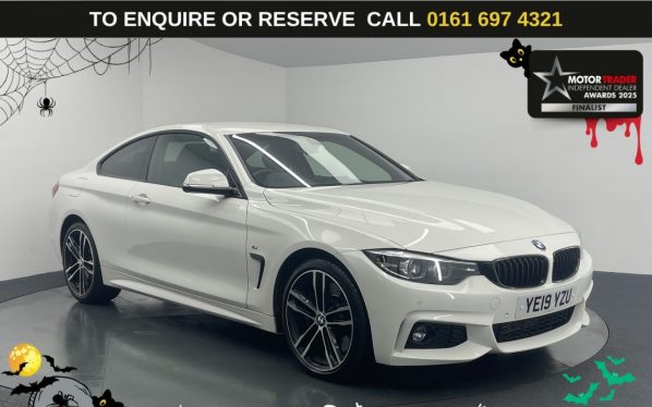Used 2019 WHITE BMW 4 SERIES Coupe 3.0 430d M Sport Coupe 2dr Diesel Auto xDrive Euro 6 (s/s) (258 ps) (reg. 2019-04-30) for sale in Manchester