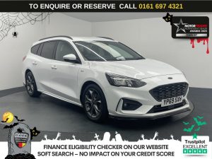Used 2019 WHITE FORD FOCUS Estate 1.0T EcoBoost ST-Line Estate 5dr Petrol Manual Euro 6 (s/s) (125 ps) (reg. 2019-10-10) for sale in Manchester