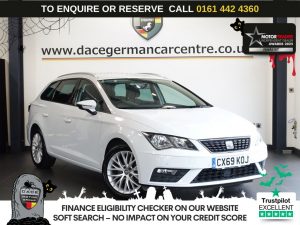 Used 2019 WHITE SEAT LEON Estate 1.6 TDI SE Dynamic Estate 5dr Diesel Manual Euro 6 (s/s) (115 ps) (reg. 2019-11-05) for sale in Altrincham