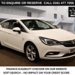 Used 2019 WHITE VAUXHALL ASTRA Hatchback 1.4i Turbo SRi Nav Hatchback 5dr Petrol Manual Euro 6 (150 ps) (reg. 2019-03-01) for sale in Stockport