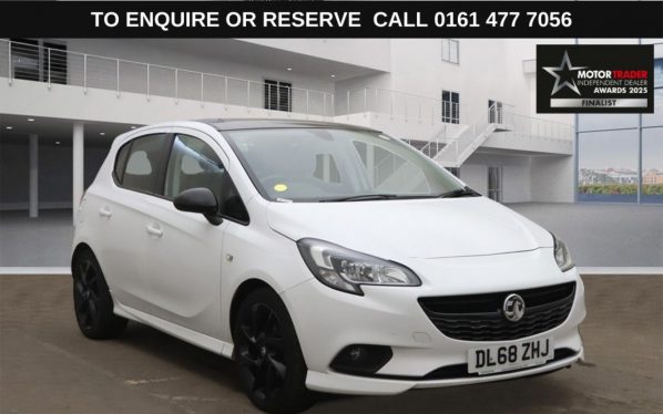 Used 2019 WHITE VAUXHALL CORSA Hatchback 1.4i ecoTEC SRi VX Line Nav Black Hatchback 5dr Petrol Manual Euro 6 (90 ps) (reg. 2019-01-14) for sale in Stockport