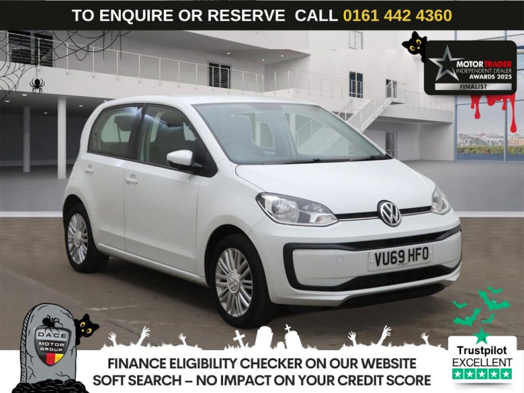 Used 2019 WHITE VOLKSWAGEN UP! Hatchback 1.0 Move up! Hatchback 5dr Petrol Manual Euro 6 (s/s) (60 ps) £345 EXTRAS (reg. 2019-09-14) for sale in Altrincham
