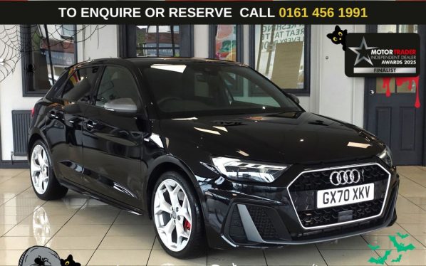 Used 2020 BLACK AUDI A1 Hatchback 2.0 TFSI 40 S line Competition Sportback 5dr Petrol S Tronic Euro 6 (s/s) (200 ps) (reg. 2020-09-10) for sale in Wilmslow
