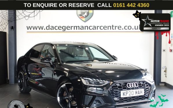 Used 2020 BLACK AUDI A4 Saloon 2.0 TDI 35 Black Edition Saloon 4dr Diesel S Tronic Euro 6 (s/s) (163 ps) (reg. 2020-06-03) for sale in Altrincham