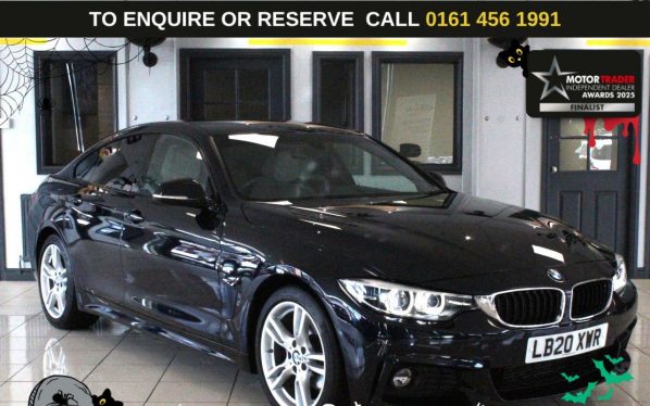 Used 2020 BLACK BMW 4 SERIES GRAN COUPE Hatchback 2.0 420d M Sport Hatchback 5dr Diesel Auto Euro 6 (s/s) (190 ps) (reg. 2020-08-28) for sale in Wilmslow