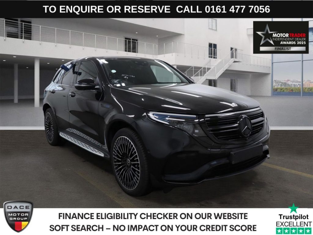 Used 2020 BLACK MERCEDES-BENZ EQC SUV EQC 400 80kWh AMG Line (Premium Plus) SUV 5dr Electric Auto 4MATIC (408 ps) (reg. 2020-11-17) for sale in Stockport