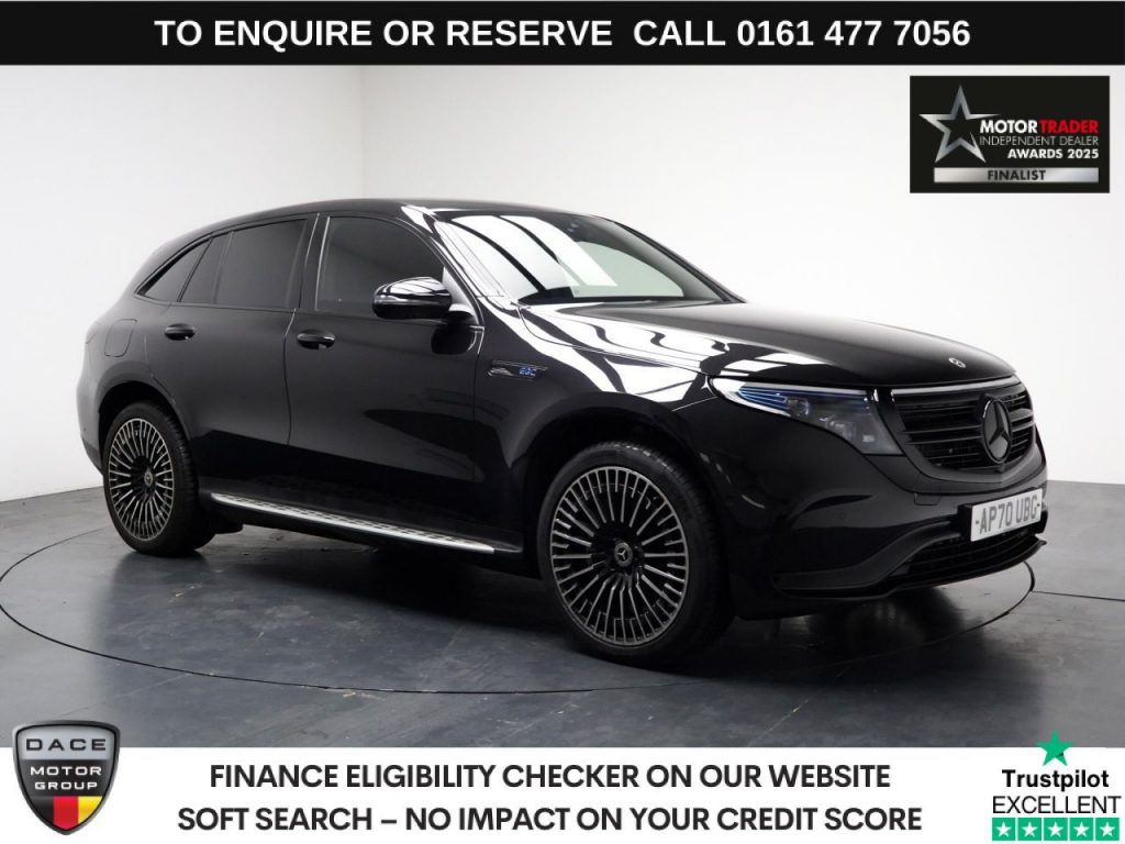 Used 2020 BLACK MERCEDES-BENZ EQC SUV EQC 400 80kWh AMG Line (Premium Plus) SUV 5dr Electric Auto 4MATIC (408 ps) (reg. 2020-11-17) for sale in Stockport