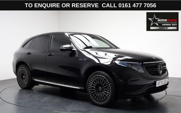 Used 2020 BLACK MERCEDES-BENZ EQC SUV EQC 400 80kWh AMG Line (Premium Plus) SUV 5dr Electric Auto 4MATIC (408 ps) (reg. 2020-11-17) for sale in Stockport