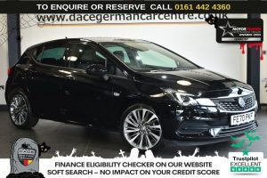 Used 2020 BLACK VAUXHALL ASTRA Hatchback 1.5 Turbo D Ultimate Nav Hatchback 5dr Diesel Auto Euro 6 (s/s) (122 ps) (reg. 2020-09-24) for sale in Altrincham