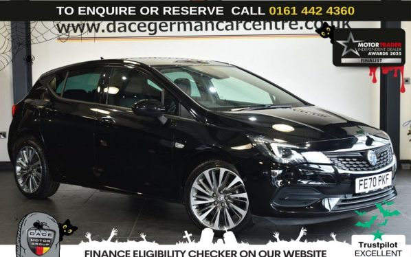 Used 2020 BLACK VAUXHALL ASTRA Hatchback 1.5 Turbo D Ultimate Nav Hatchback 5dr Diesel Auto Euro 6 (s/s) (122 ps) (reg. 2020-09-24) for sale in Altrincham
