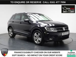 Used 2020 BLACK VOLKSWAGEN TIGUAN SUV 1.5 TSI EVO Match SUV 5dr Petrol DSG Euro 6 (s/s) (150 ps) (reg. 2020-07-30) for sale in Stockport