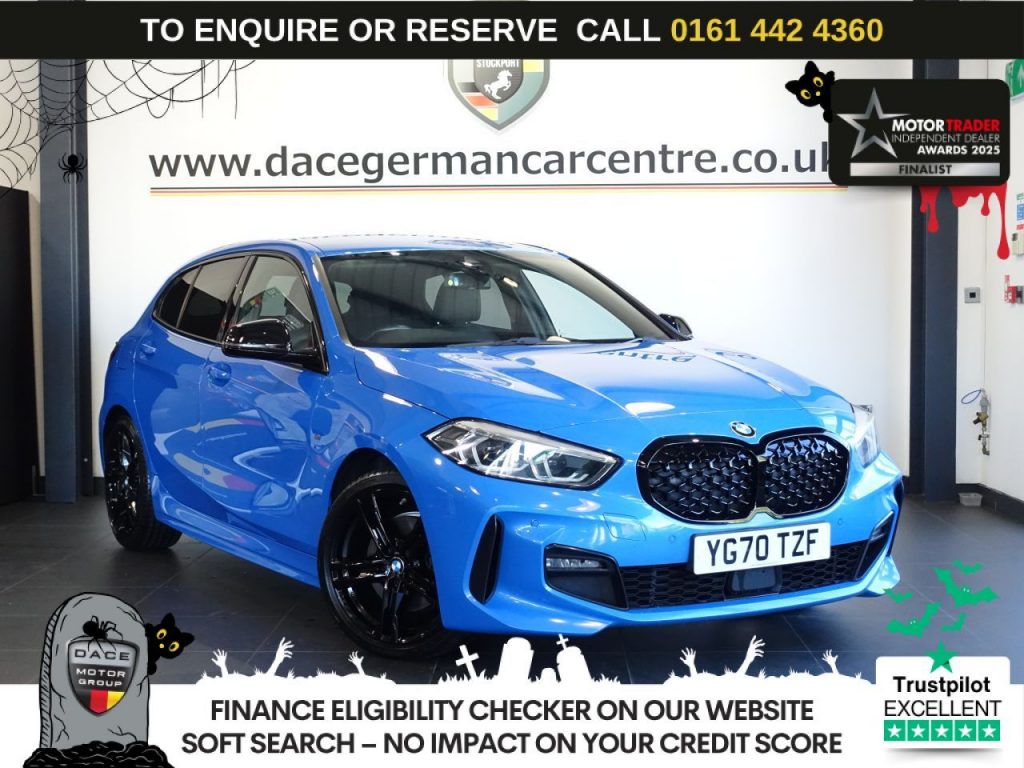 Used 2020 BLUE BMW 1 SERIES Hatchback 2.0 118d M Sport Hatchback 5dr Diesel Manual Euro 6 (s/s) (150 ps) (reg. 2020-09-24) for sale in Altrincham