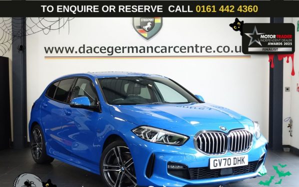Used 2020 BLUE BMW 1 SERIES Hatchback 2.0 120d M Sport Hatchback 5dr Diesel Auto xDrive Euro 6 (s/s) (190 ps) (reg. 2020-12-31) for sale in Altrincham