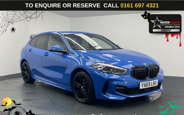 Used 2020 BLUE BMW 1 SERIES Hatchback 2.0 120d M Sport Hatchback 5dr Diesel Auto xDrive Euro 6 (s/s) (190 ps) (reg. 2020-01-21) for sale in Manchester